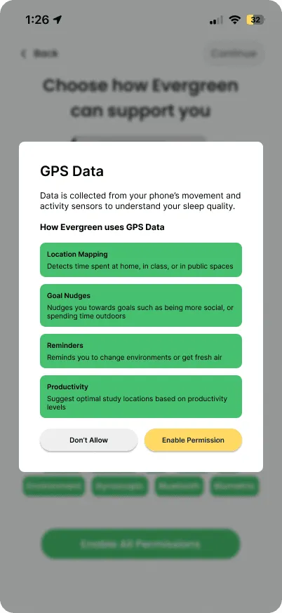 Six iterations of the GPS data overlay, varying how much detail sits in the pop up (5 of 6)
