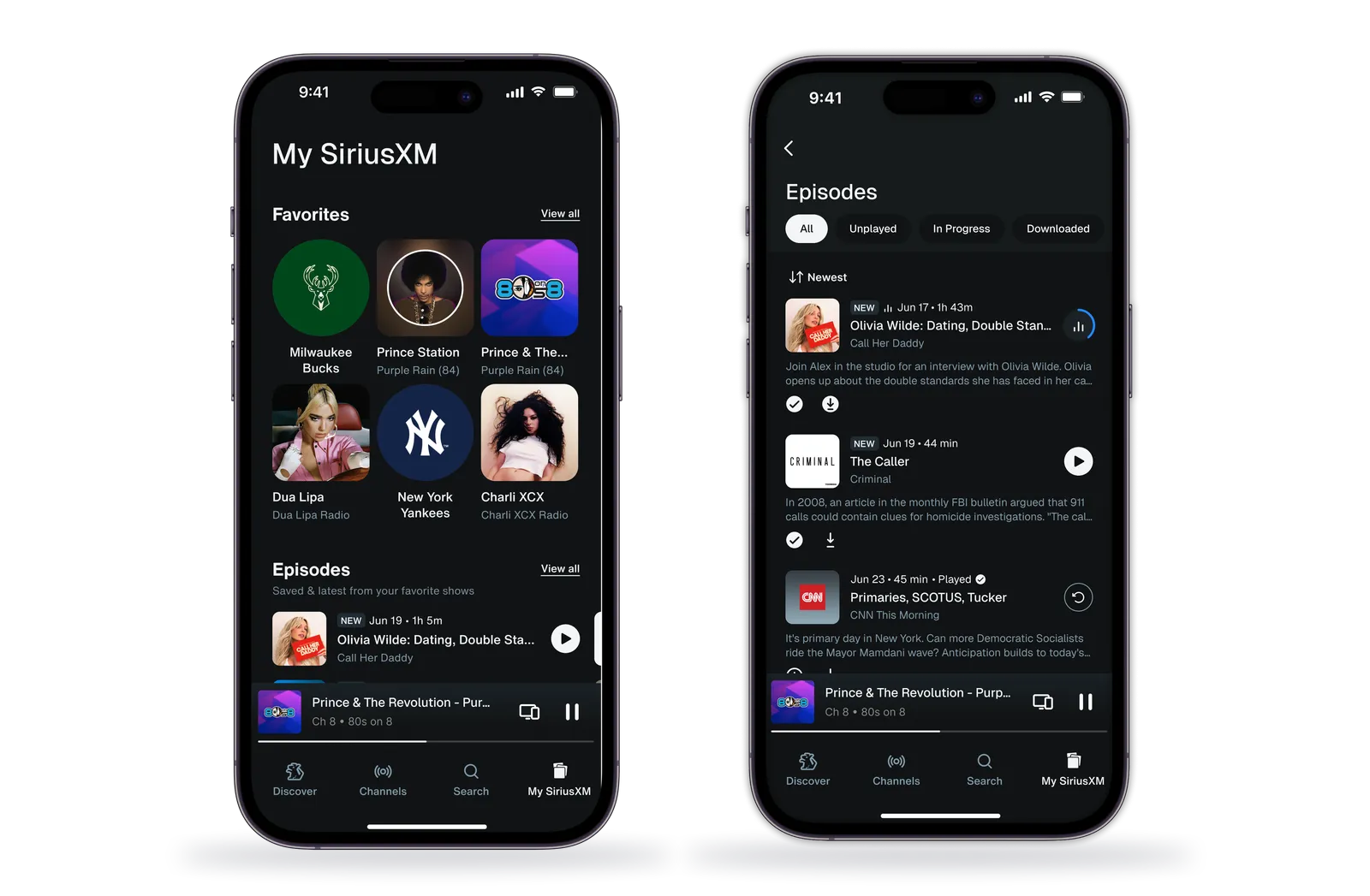 My SiriusXM — final designs